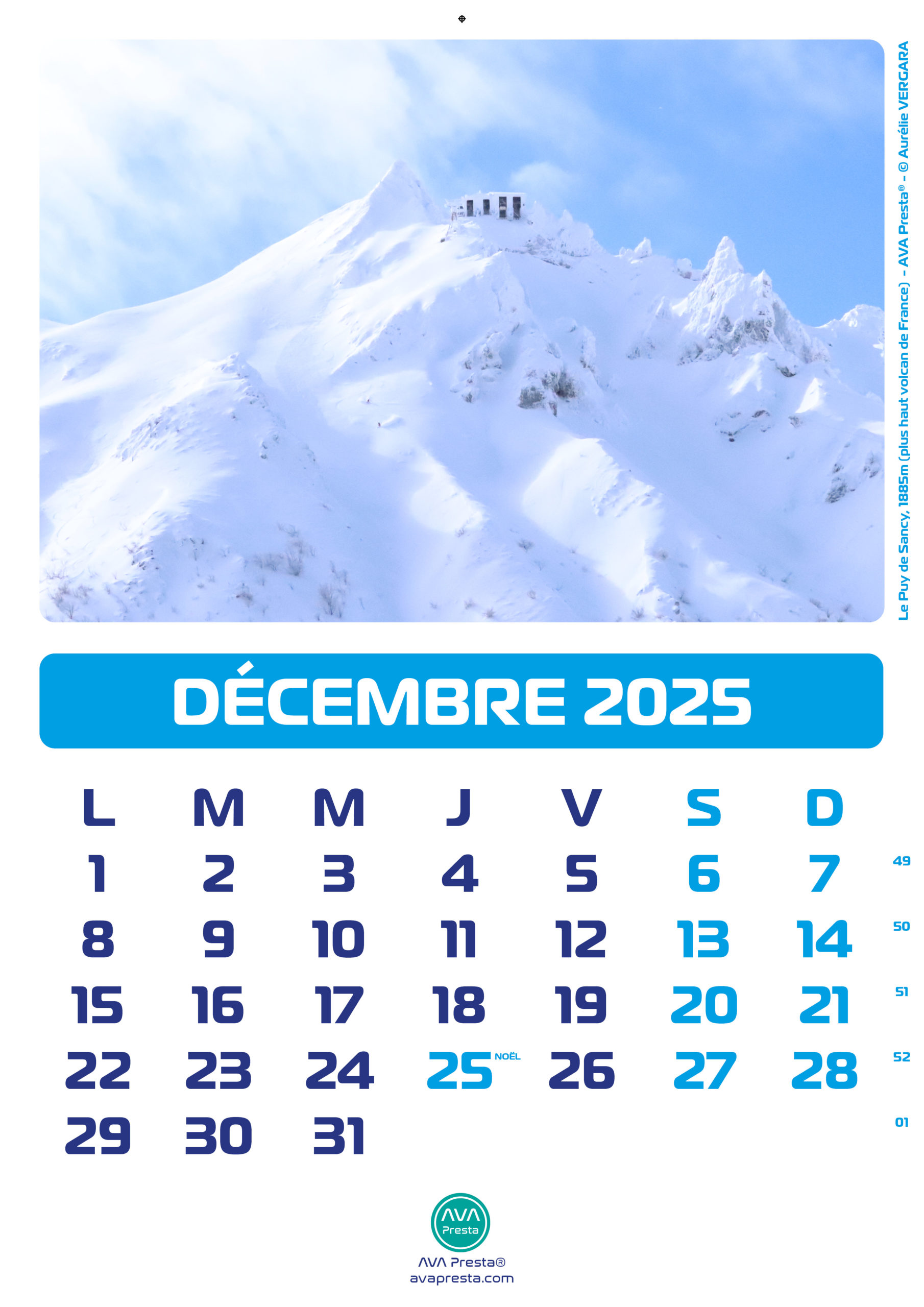 AVA Presta - Calendrier Calend'Art 2023 - Décembre